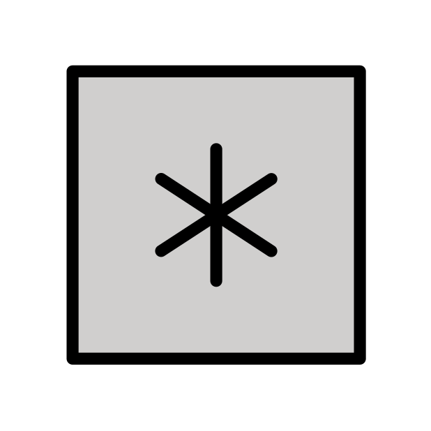 keycap: * transparent PNG icon, color version, 618 by 618 pixels