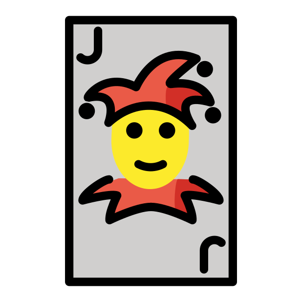 joker transparent PNG icon, color version, 618 by 618 pixels