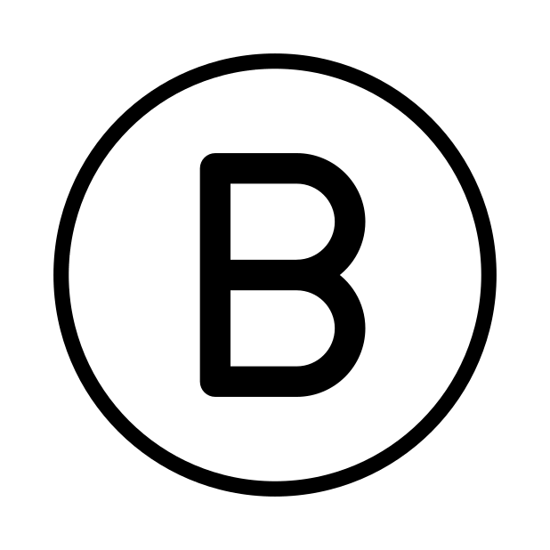 regional indicator B transparent PNG icon, color version, 618 by 618 pixels