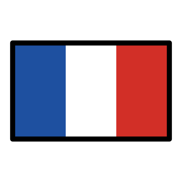 flag: Clipperton Island transparent PNG icon, color version, 618 by 618 pixels