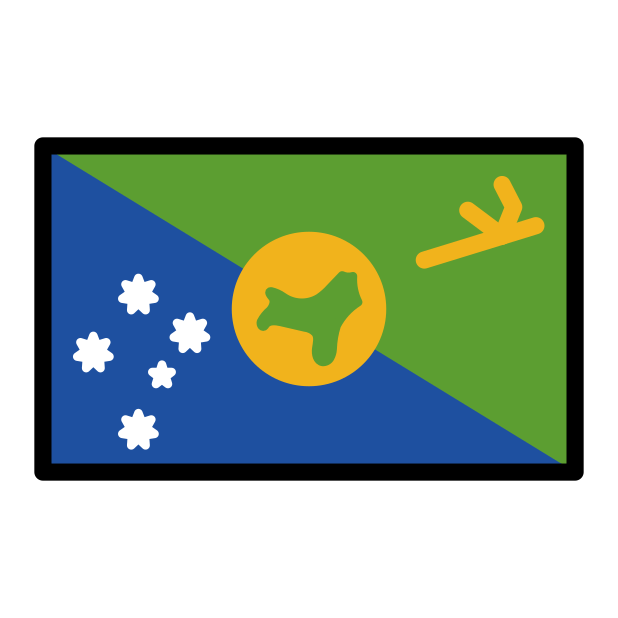 flag: Christmas Island transparent PNG icon, color version, 618 by 618 pixels
