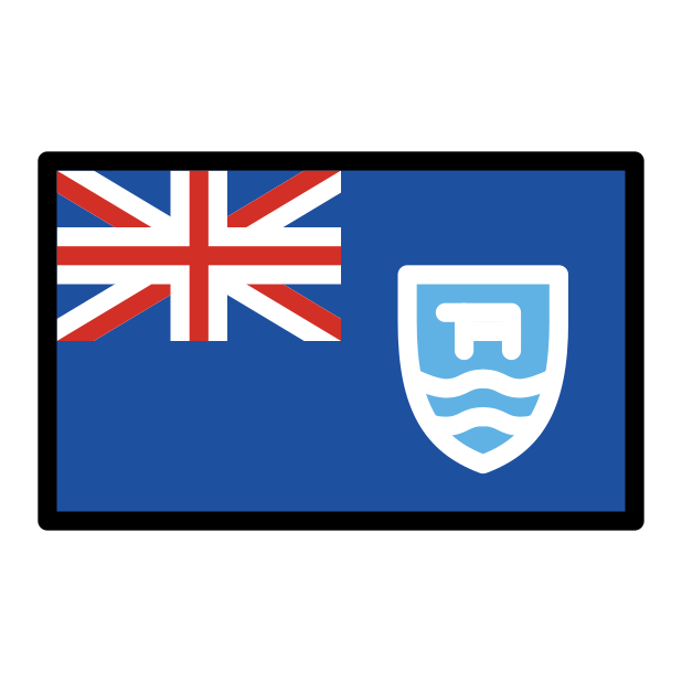 flag: Falkland Islands transparent PNG icon, color version, 618 by 618 pixels