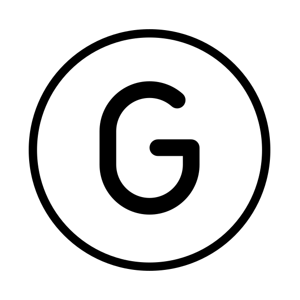 regional indicator G transparent PNG icon, color version, 618 by 618 pixels