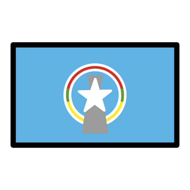 flag: Northern Mariana Islands transparent PNG icon, color version, 618 by 618 pixels
