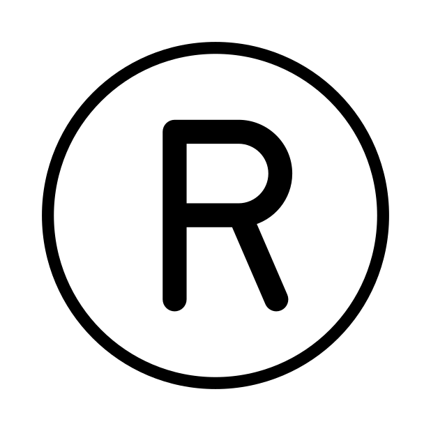regional indicator R transparent PNG icon, color version, 618 by 618 pixels