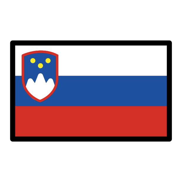 flag: Slovenia transparent PNG icon, color version, 618 by 618 pixels