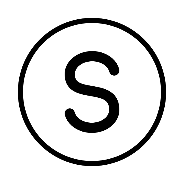 regional indicator S transparent PNG icon, color version, 618 by 618 pixels
