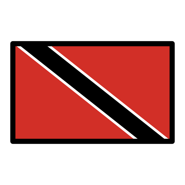 flag: Trinidad & Tobago transparent PNG icon, color version, 618 by 618 pixels