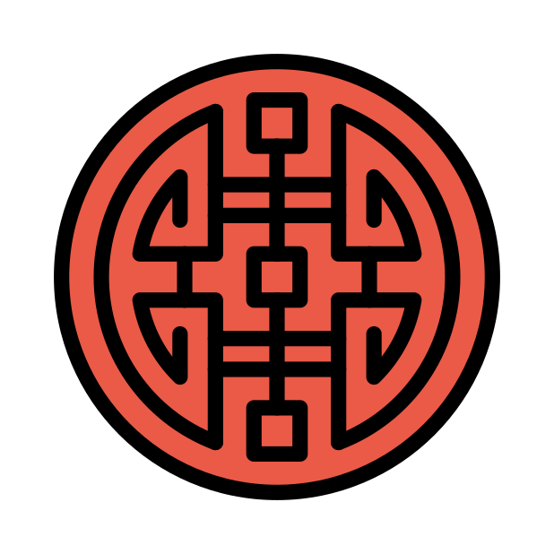 rounded symbol for xi transparent PNG icon, color version, 618 by 618 pixels