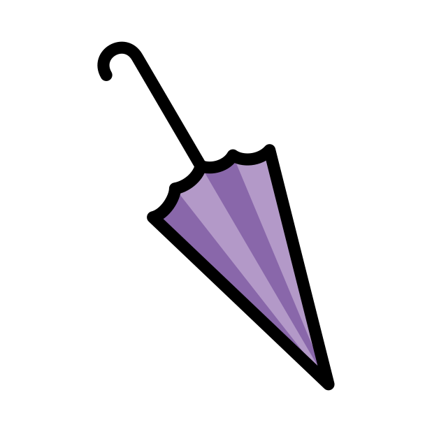 closed umbrella transparent PNG icon, color version, 618 by 618 pixels