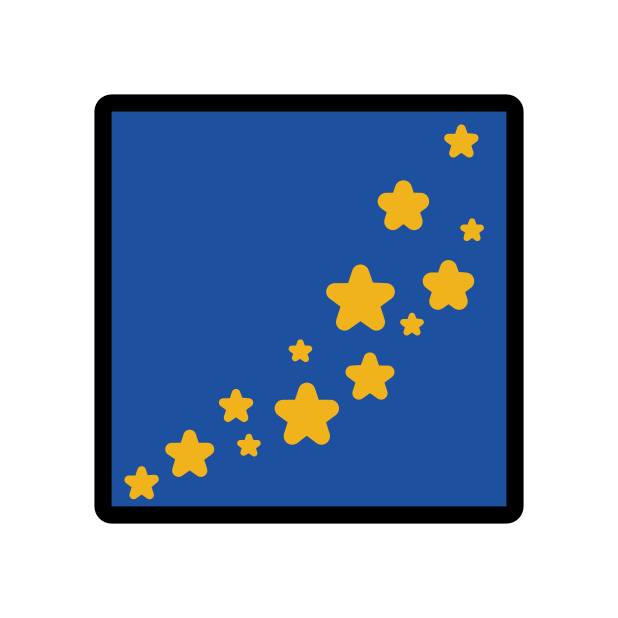 milky way transparent PNG icon, color version, 618 by 618 pixels