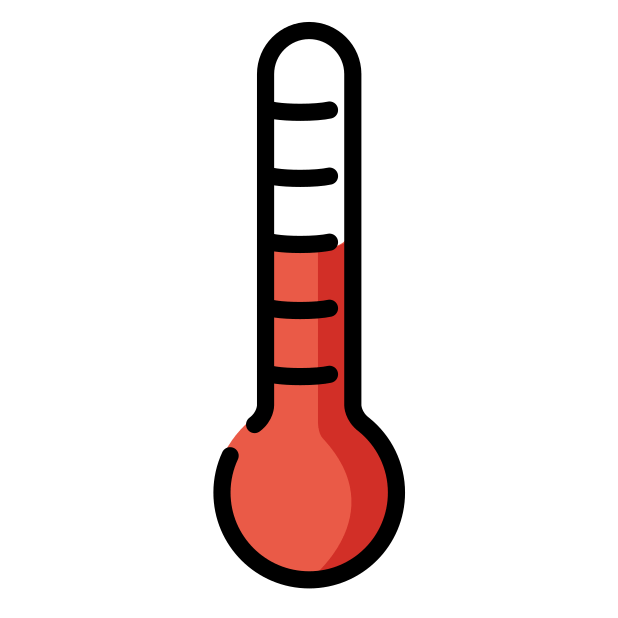 thermometer transparent PNG icon, color version, 618 by 618 pixels