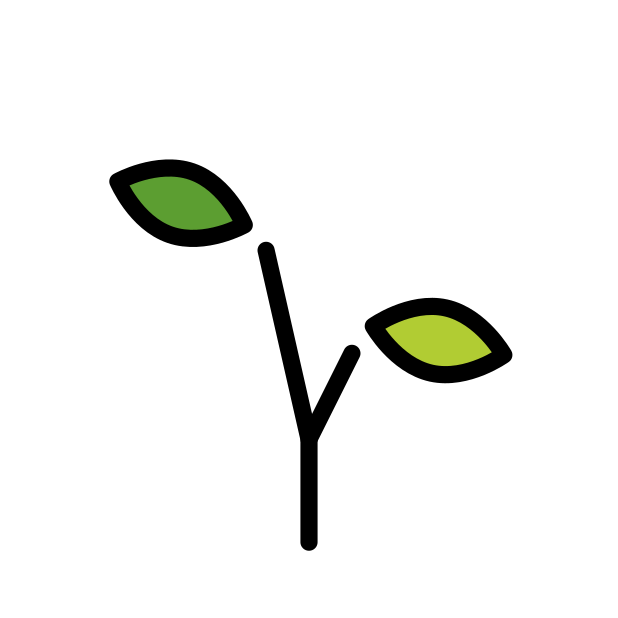 seedling transparent PNG icon, color version, 618 by 618 pixels