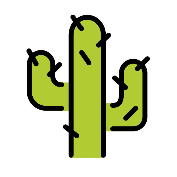 cactus transparent PNG icon, color version, 618 by 618 pixels
