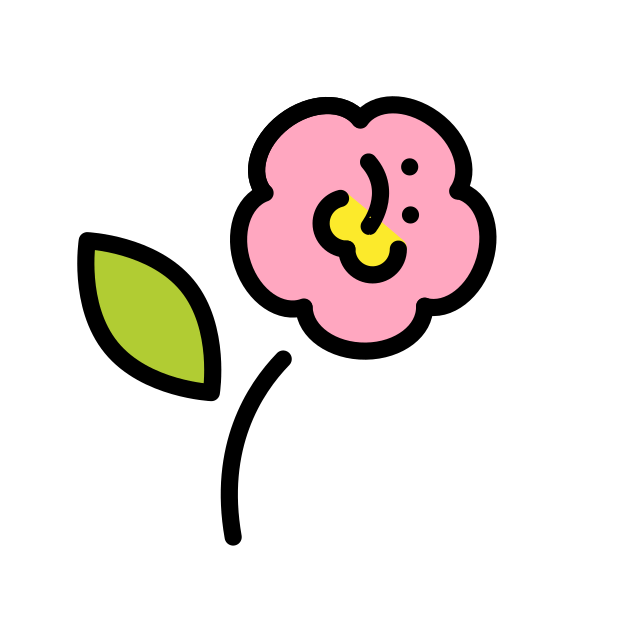 hibiscus transparent PNG icon, color version, 618 by 618 pixels