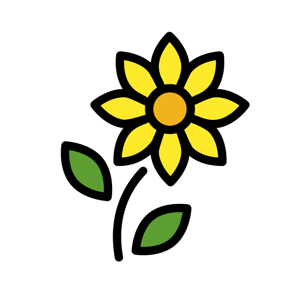 sunflower transparent PNG icon, color version, 618 by 618 pixels