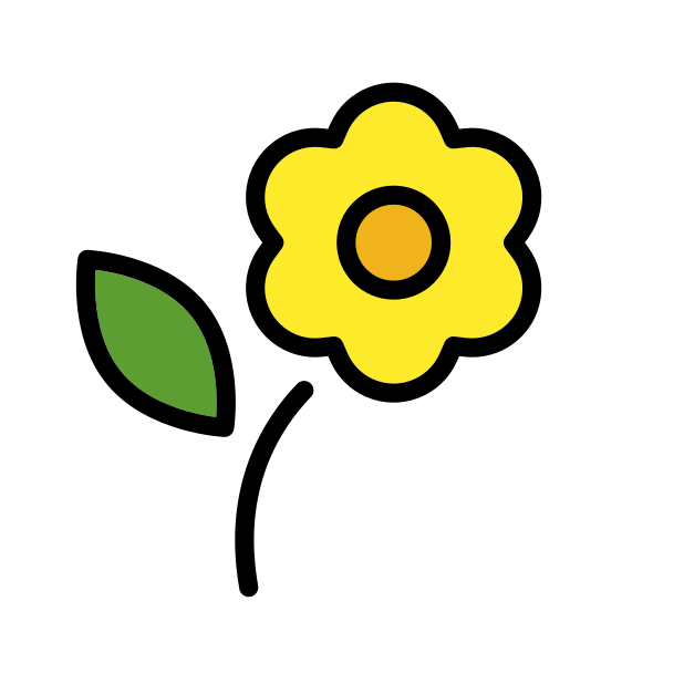 blossom transparent PNG icon, color version, 618 by 618 pixels