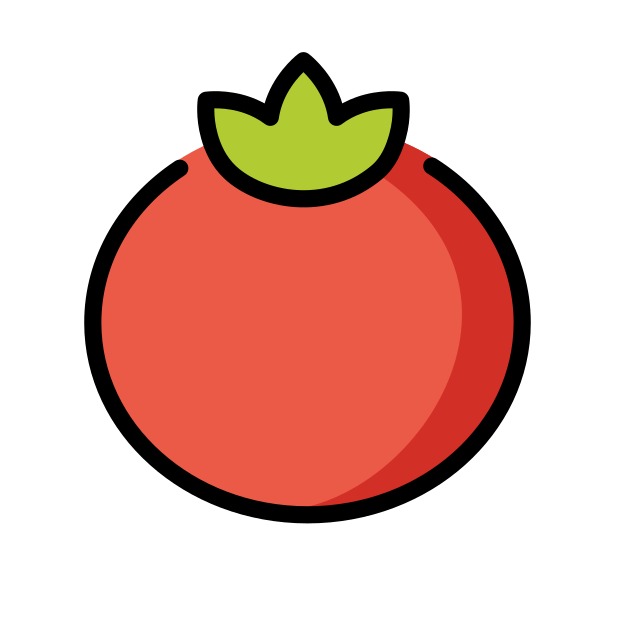 tomato transparent PNG icon, color version, 618 by 618 pixels