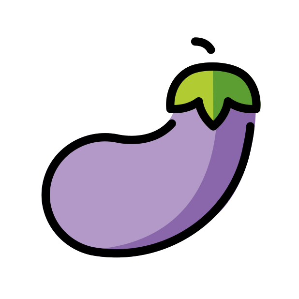 eggplant transparent PNG icon, color version, 618 by 618 pixels