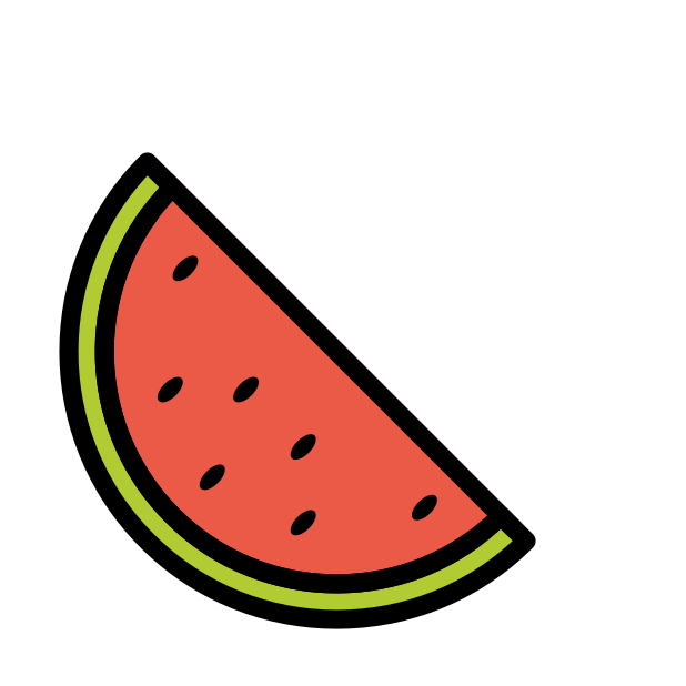 watermelon transparent PNG icon, color version, 618 by 618 pixels