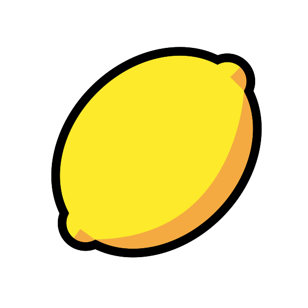 lemon transparent PNG icon, color version, 618 by 618 pixels