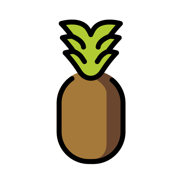 pineapple transparent PNG icon, color version, 618 by 618 pixels