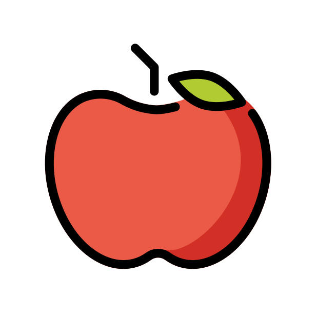 red apple transparent PNG icon, color version, 618 by 618 pixels