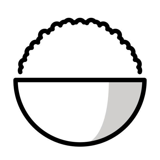 cooked rice transparent PNG icon, color version, 618 by 618 pixels