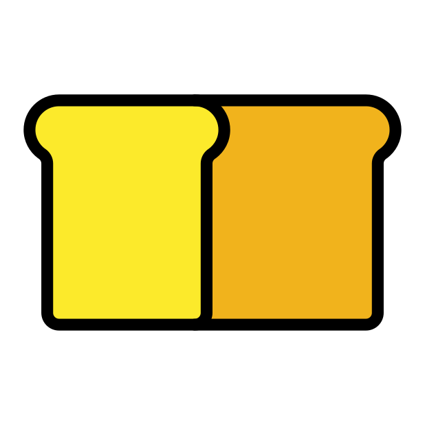 bread transparent PNG icon, color version, 618 by 618 pixels