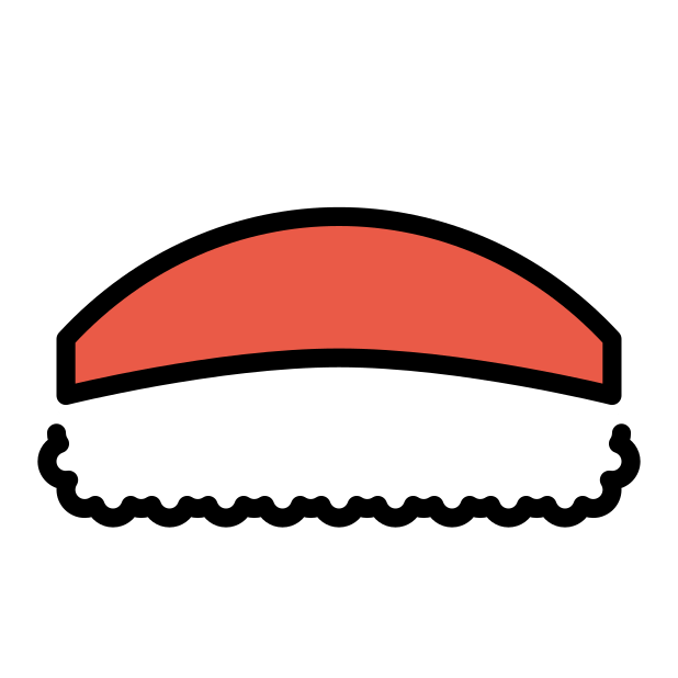 sushi transparent PNG icon, color version, 618 by 618 pixels