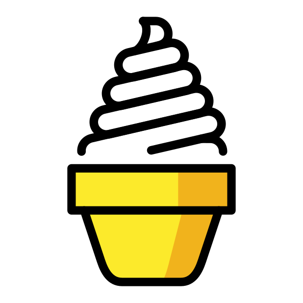 soft ice cream transparent PNG icon, color version, 618 by 618 pixels