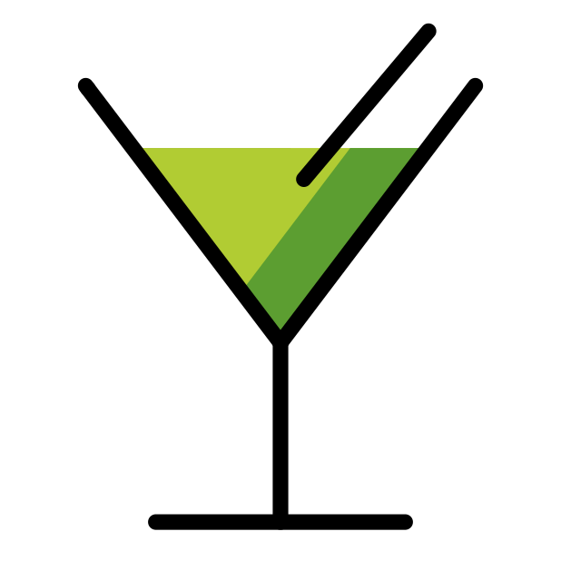 cocktail glass transparent PNG icon, color version, 618 by 618 pixels