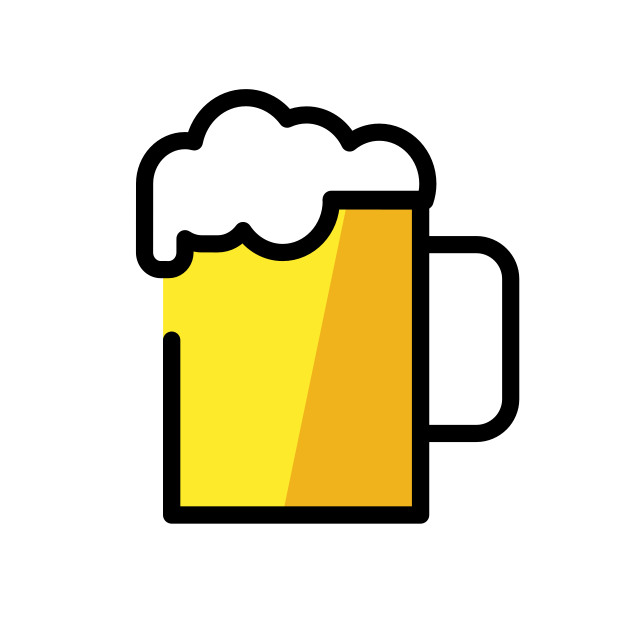 beer mug transparent PNG icon, color version, 618 by 618 pixels