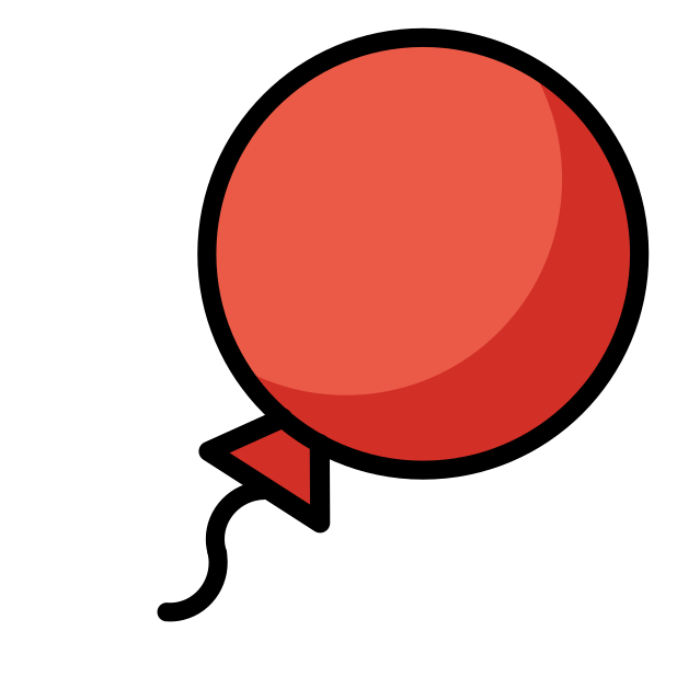 balloon transparent PNG icon, color version, 618 by 618 pixels