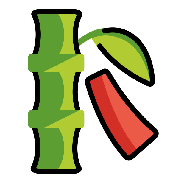 tanabata tree transparent PNG icon, color version, 618 by 618 pixels