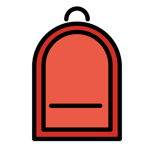 backpack transparent PNG icon, color version, 618 by 618 pixels