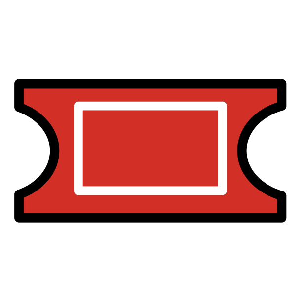admission tickets transparent PNG icon, color version, 618 by 618 pixels