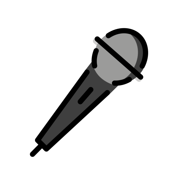 microphone transparent PNG icon, color version, 618 by 618 pixels
