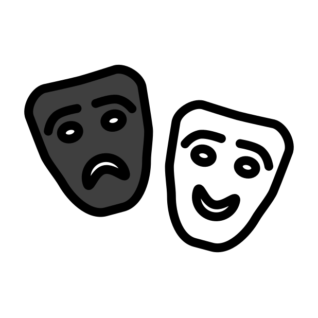 performing arts transparent PNG icon, color version, 618 by 618 pixels
