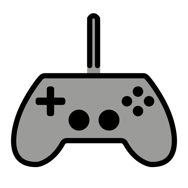 video game transparent PNG icon, color version, 618 by 618 pixels