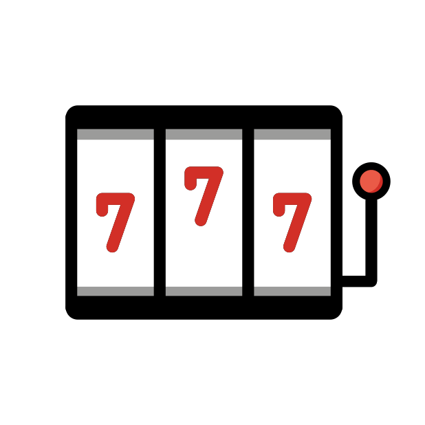 slot machine transparent PNG icon, color version, 618 by 618 pixels