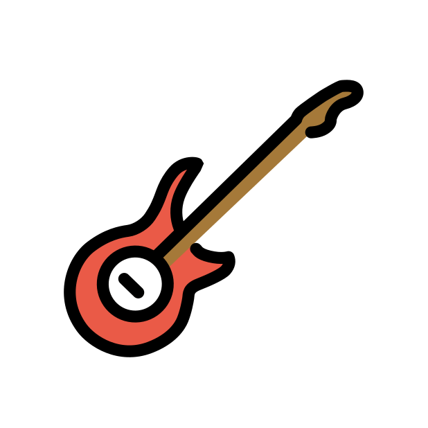 guitar transparent PNG icon, color version, 618 by 618 pixels