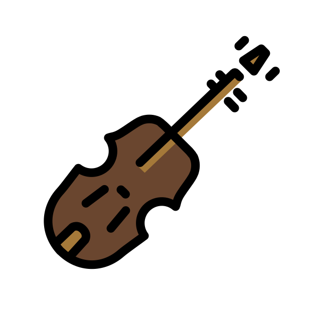violin transparent PNG icon, color version, 618 by 618 pixels