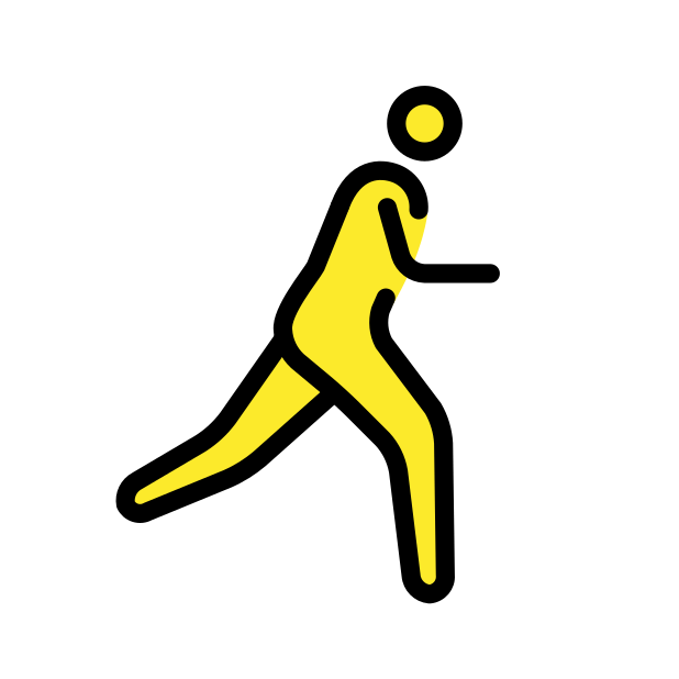 man running: facing right transparent PNG icon, color version, 618 by 618 pixels