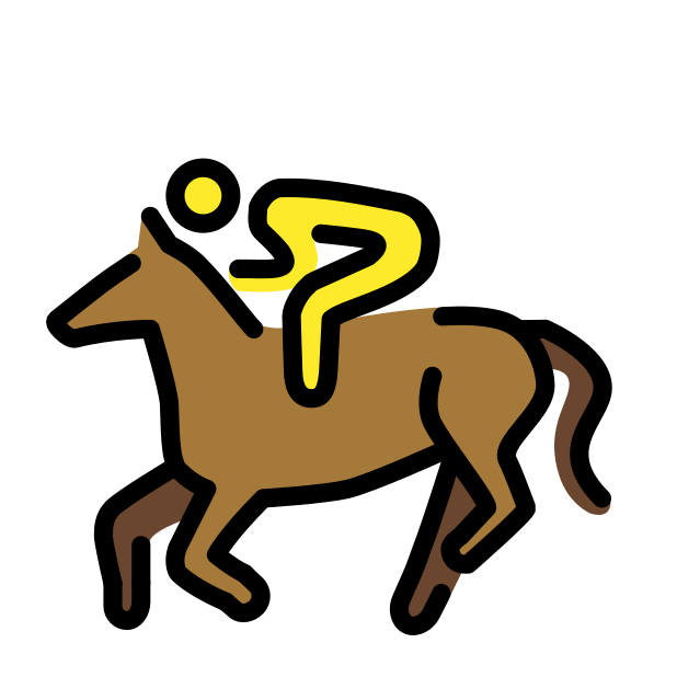 horse racing transparent PNG icon, color version, 618 by 618 pixels