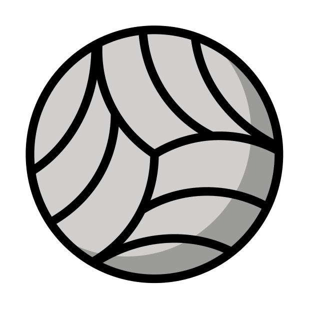 volleyball transparent PNG icon, color version, 618 by 618 pixels