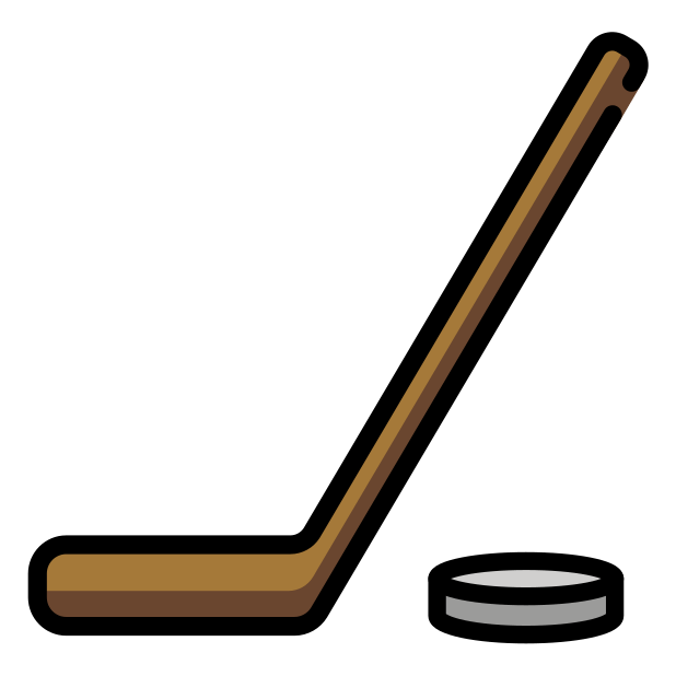 ice hockey transparent PNG icon, color version, 618 by 618 pixels