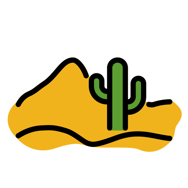 desert transparent PNG icon, color version, 618 by 618 pixels