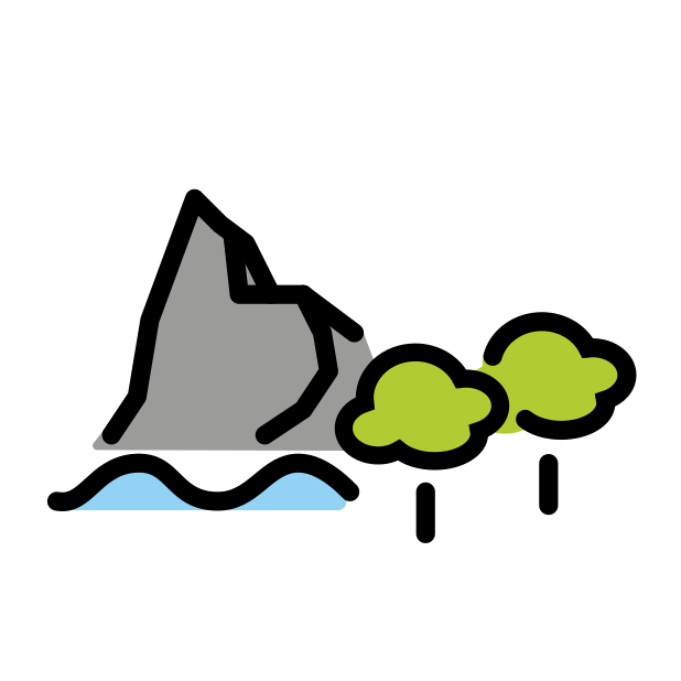national park transparent PNG icon, color version, 618 by 618 pixels