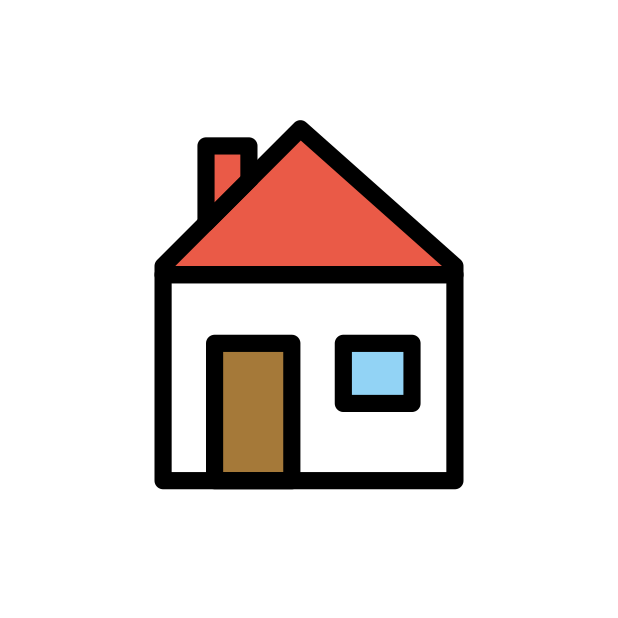 house transparent PNG icon, color version, 618 by 618 pixels